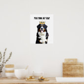 Grappige Border Collie Toilet Muur Kunst Poster (Keuken)