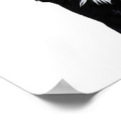 Grappige Border Collie Toilet Wall Art Poster (Hoek)