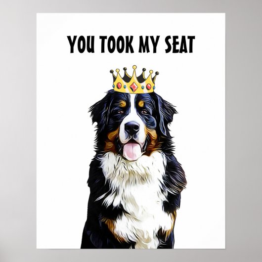 Grappige Border Collie Toilet Wall Art Poster (Voorkant)