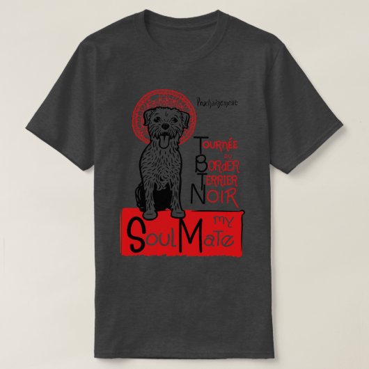 Grappige Border Terrier Eigenaar Gift Border Terri T-shirt (Design voorkant)