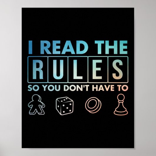 Grappige bordspellen kunst voor mannen vrouwen lie poster (Voorkant)