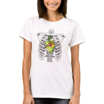 Grappige borst X-Ray Vegan hart