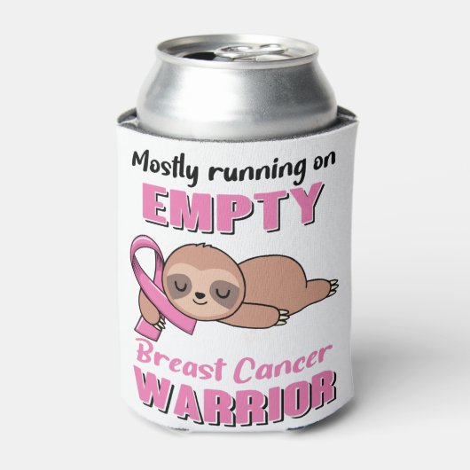 Grappige borstkanker bewustzijnscadeaus blikjeskoeler (Blikje Voorkant)