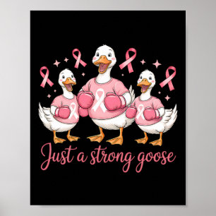 Grappige borstkanker roze lint gewoon een sterk go poster