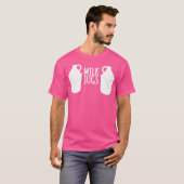 Grappige Borstvoeding Melk Kruiken Ondersteuning T-shirt (Voorkant volledig)