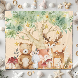 Grappige bosdieren Kinder Fleece Deken