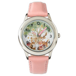 Grappige bosdieren Kinder Horloge