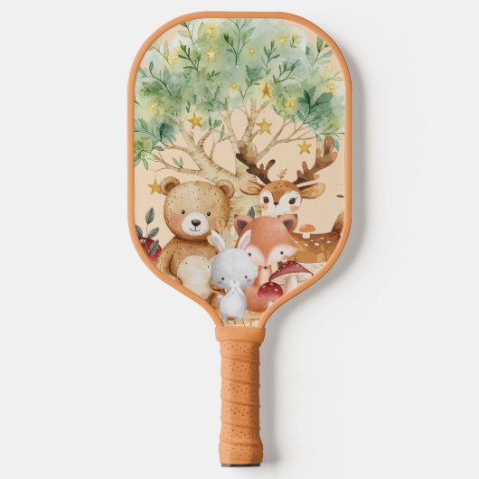 Grappige bosdieren Kinder Pickleball Paddle (Voorkant)