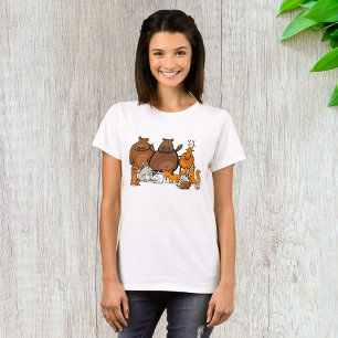 Grappige bosdieren Schattige bosbewoners T-shirt