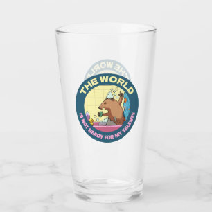 Grappige Bosmarmot De Wereld Is Niet Klaar Zanger Glas