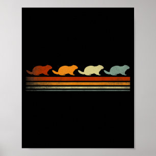 Grappige Bosmarmot Retro Bosmarmot Grappige Bosmar Poster