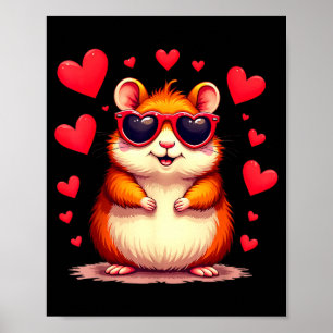 Grappige bosmarmot Schattige hamsterliefhebber Val Poster