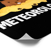 Grappige Bosmarmot Zeer Gekwalificeerde Meteoroloo Poster (Hoek)