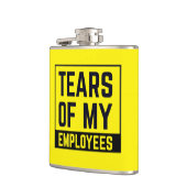 Grappige Boss Gift Tranen van mijn medewerkers HR  Heupfles (Links)