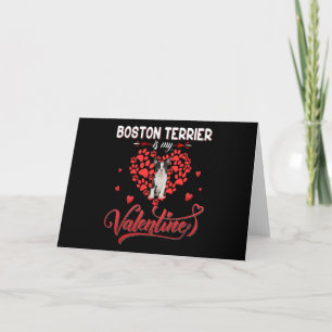 Grappige Boston Terrier Is Mijn Valentijn Kaart