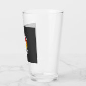 Grappige Boston Terrier Retro Honden Attitude Glas (Links)