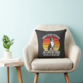 Grappige Boston Terrier Retro Honden Attitude Kussen (Stoel)