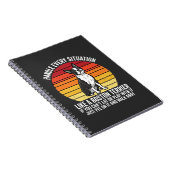 Grappige Boston Terrier Retro Honden Attitude Notitieboek (Rechterzijde)