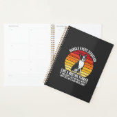 Grappige Boston Terrier Retro Honden Attitude Planner (Display)