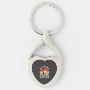 Grappige Boston Terrier Retro Honden Attitude Sleutelhanger