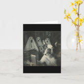 Grappige Boston Terrier selfie met spoken Hallowee Kaart (Gele Bloem)