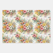 Grappige botanische bloei 3 inpakpapier vel (Voorkant 2)