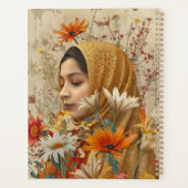 Grappige botanische illustratie Lady en bloemen Planner (Achterkant)