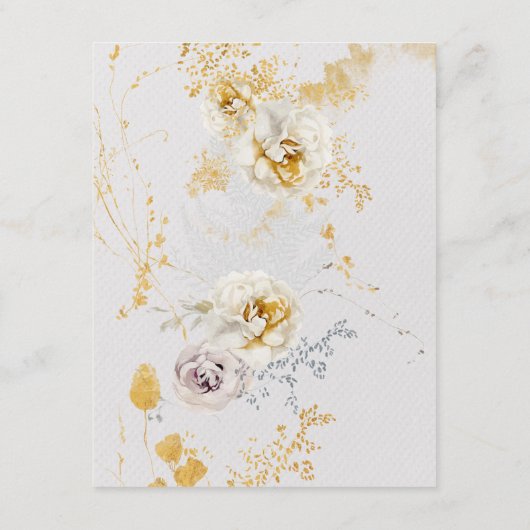 Grappige botanische krans bruiloft Boho Details Informatiekaartje (Achterkant)