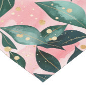 Grappige botanische wintervakantiepatroon korte tafelloper (Hoek)