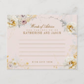 Grappige botanische woorden van advies baby shower informatiekaartje (Voorkant)