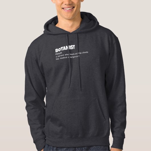 Grappige botanist definitie hoodie (Voorkant)