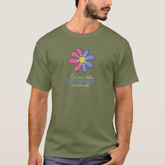 Grappige BOTER HALF award T-shirt (Voorkant)