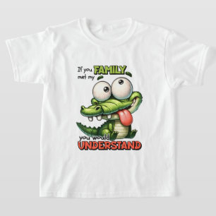 Grappige botgator woordkunst Familie T-shirt