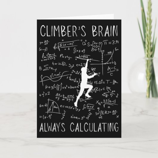 Grappige Boulder Rock Klimmen Kaart (Voorkant)