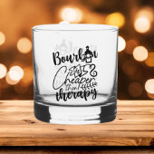 Grappige Bourbon goedkopere therapie word art Whisky Glas