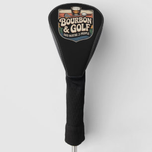 Grappige Bourbon Golf Golfer Vader Cadeau Vintage Golfheadcover