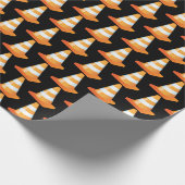 Grappige Bouw Werknemer Veiligheid Cone Cadeaupapier (Hoek)