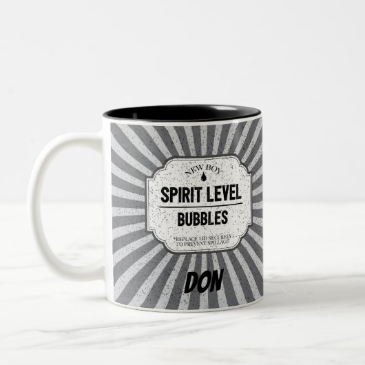 Grappige bouwer bouwvakker grap tweekleurige koffiemok (Links)