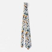 Grappige bouwgereedschappen stropdas (Achterkant)