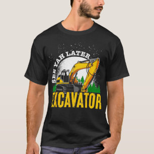 Grappige bouwvakker chauffeur Mannen jongens Kinde T-shirt