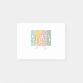 Grappige Bow Coquette Mama Bloemen Moederdag Post-it® Notes (Voorkant)