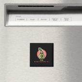 Grappige Bowler Holy Guacabowle Avocado Magneet (Insitu (Vaatwasser))