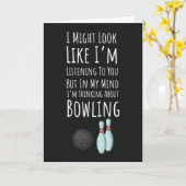 Grappige Bowler Kaarten Bowling Strike League Bal (Gele Bloem)