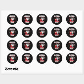 Grappige bowler Mijn favoriete bowler roept me op Ronde Sticker (Vel)