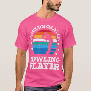 Grappige bowler om bowlingbalschoenen te evenaren t-shirt