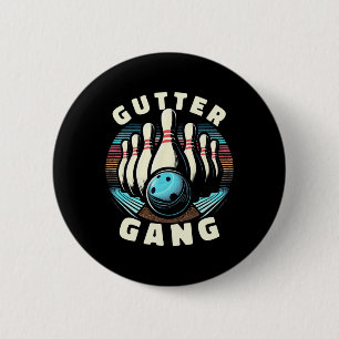 Grappige Bowlers cadeau voor mannen vrouwen goot Ronde Button 5,7 Cm