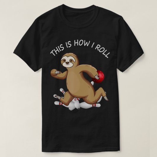 grappige bowling 4 t-shirt (Design voorkant)
