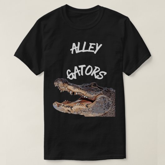 Grappige Bowling Alley Gators T-shirt (Design voorkant)