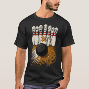 Grappige Bowling Bang Bowling Pins T-shirt