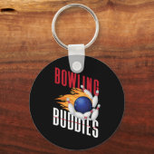 Grappige Bowling Besties Vrienden Bowling Buddies Sleutelhanger (Voorkant)